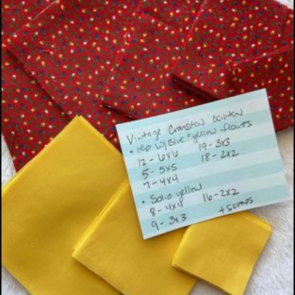 Vintage Cranston Floral Pre-Cut Quilting Lot - Picture 4 of 7